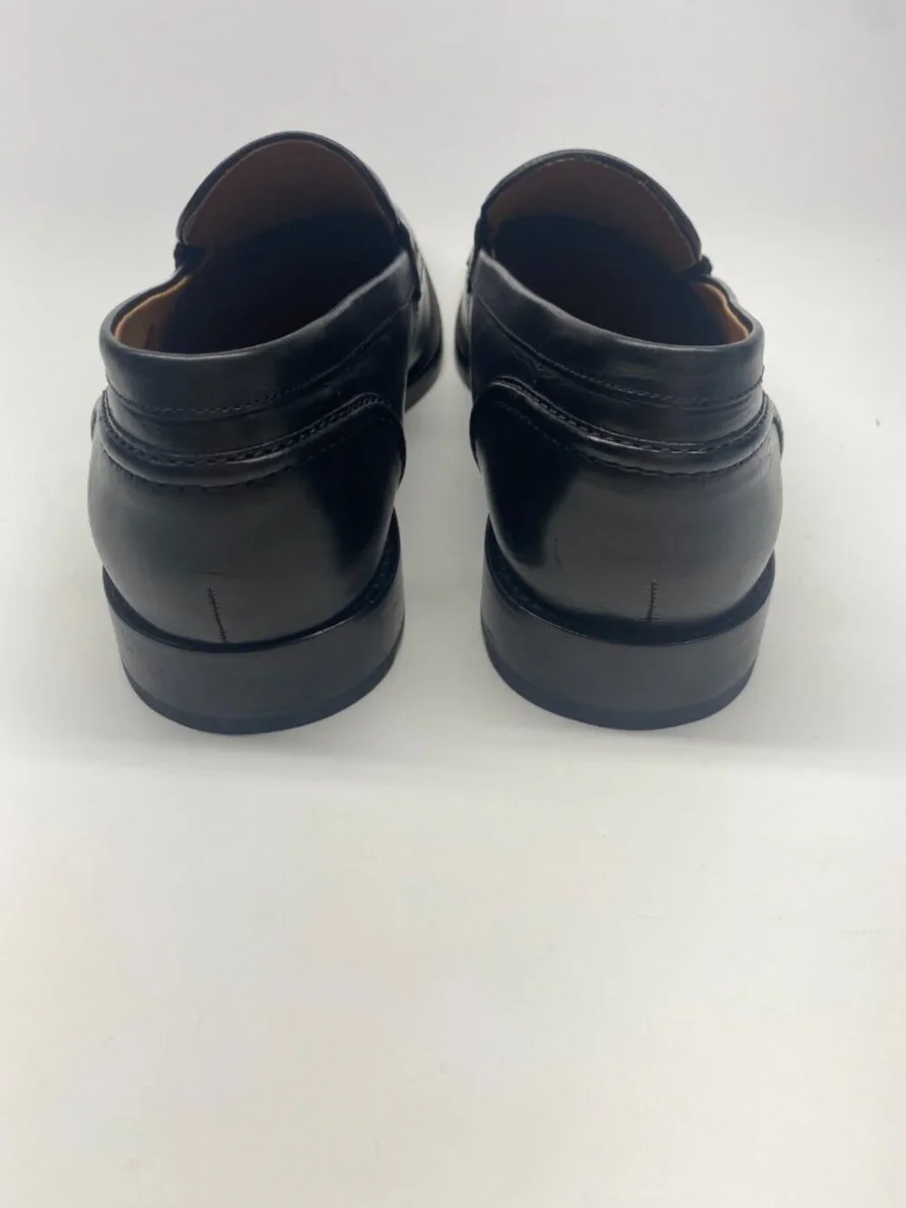 Allen Edmonds Mens RANDOLPH Slip-On Penny Loafers Black Leather Size 10.5 D